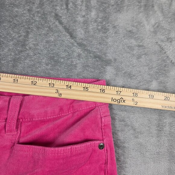 Talbots Pants 12 Petite Pink Corduroy Simply Flattering Straight Preppy Stretch - Picture 5 of 7